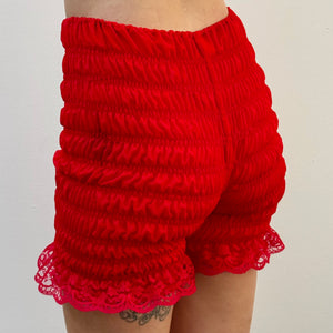 Pop off red - Naughty Bloomer Shorts