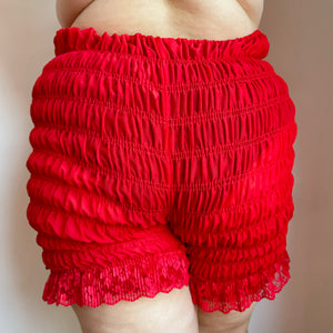 Pop off red - Naughty Bloomer Shorts