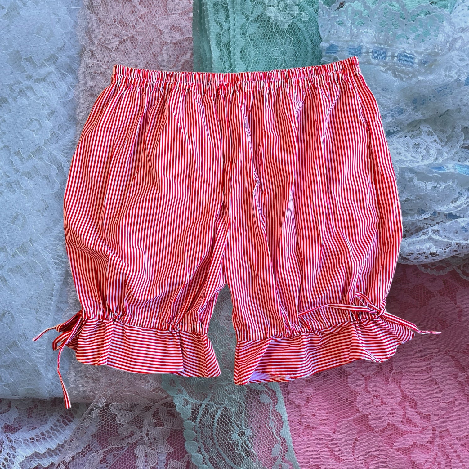 Cherry Stripe - Betty's Nifty Bloomer Shorts 2XL